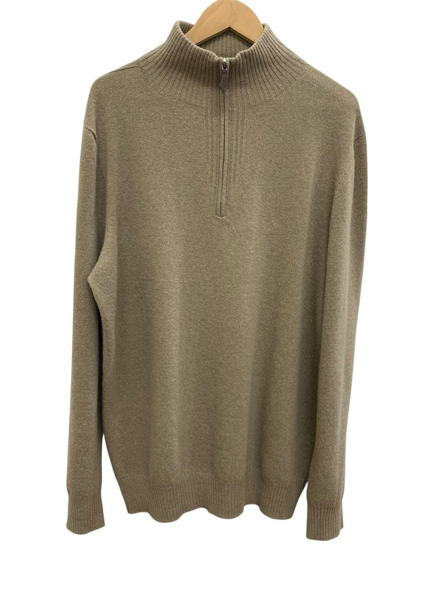 Rakuten - HERMES/エルメス/size:XL/カシミア入り/セーター/ハーフジップニット/穴あき有/ベージュ/メンズ/FD0093