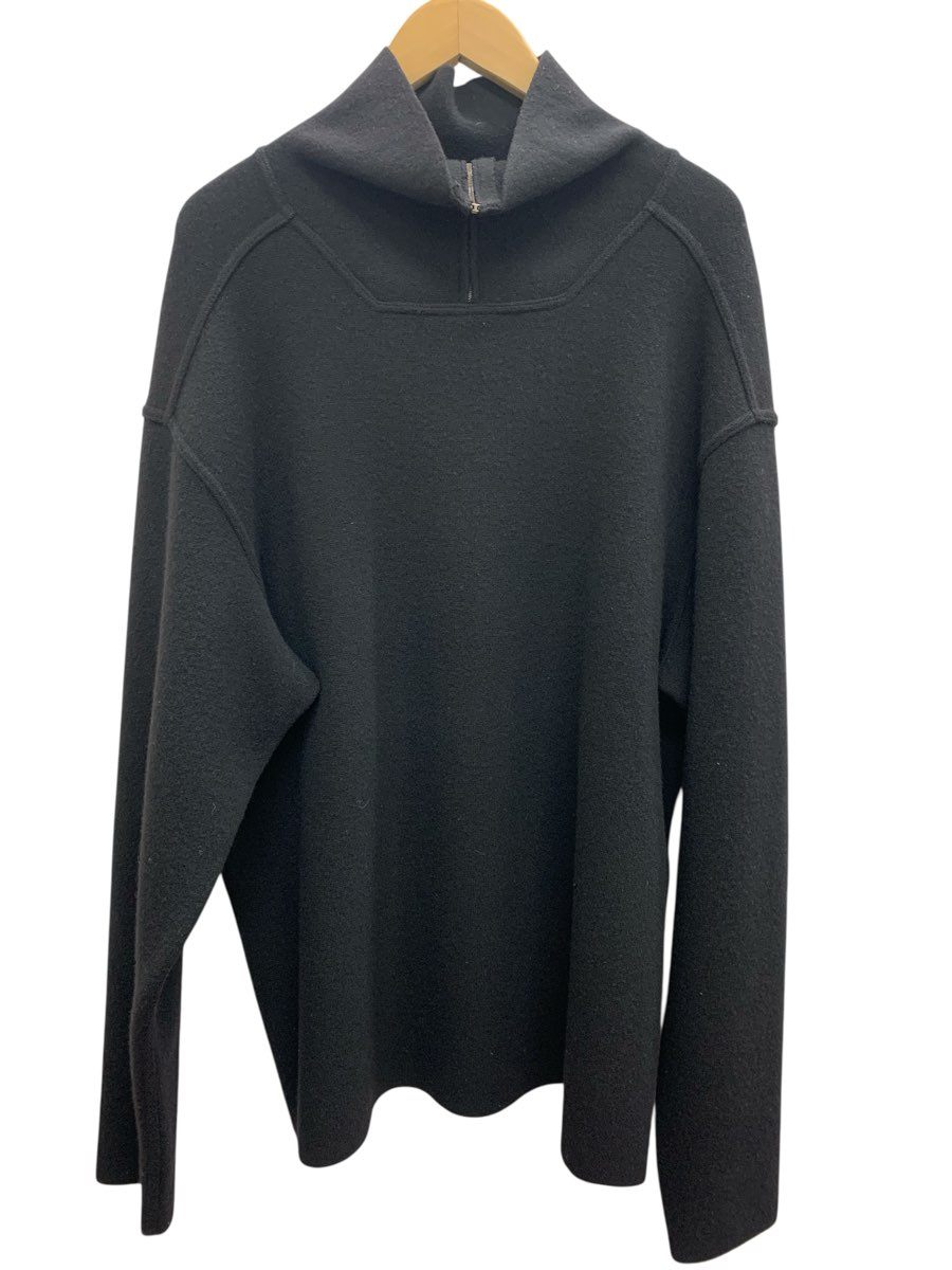 Rakuten - JIL SANDER/ジルサンダー/サイズ不明/ハーフジップニット/ブラック/ドロップショルダー/メンズ/FD0115