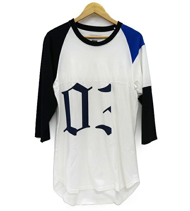 facetasm/ファセッタズム/カレッジ/tシャツ/七分袖 カットソー/コットン/ホワイト/サイズ4/メンズ/トップス/FF2375
