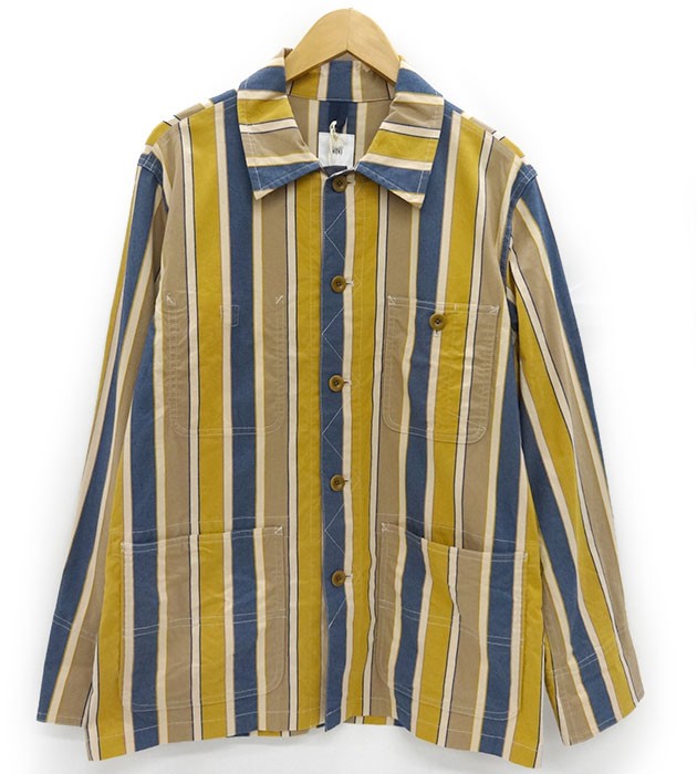 Rakuten - 美品 タグ付き/ts(s) ティーエスエス ストライプ カバーオール ジャケット/サイズ1/アウター トップス/レディース/FF3093