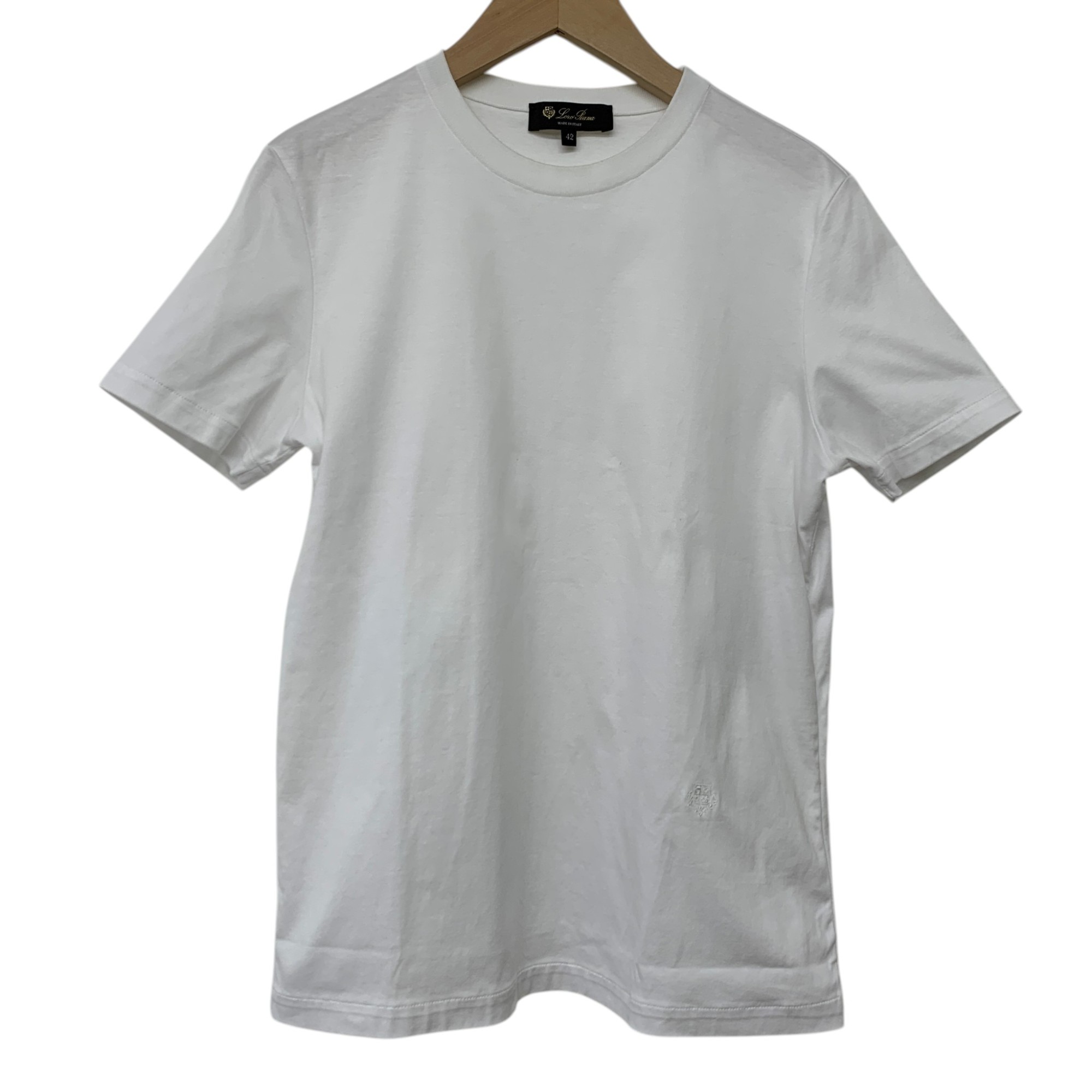 Rakuten - LoroPiana/ロロピアーナ/コットンTシャツ/サイズ42/ホワイト/GIROCOLLO MC MY-T/FAI5069/レディース/RS0766