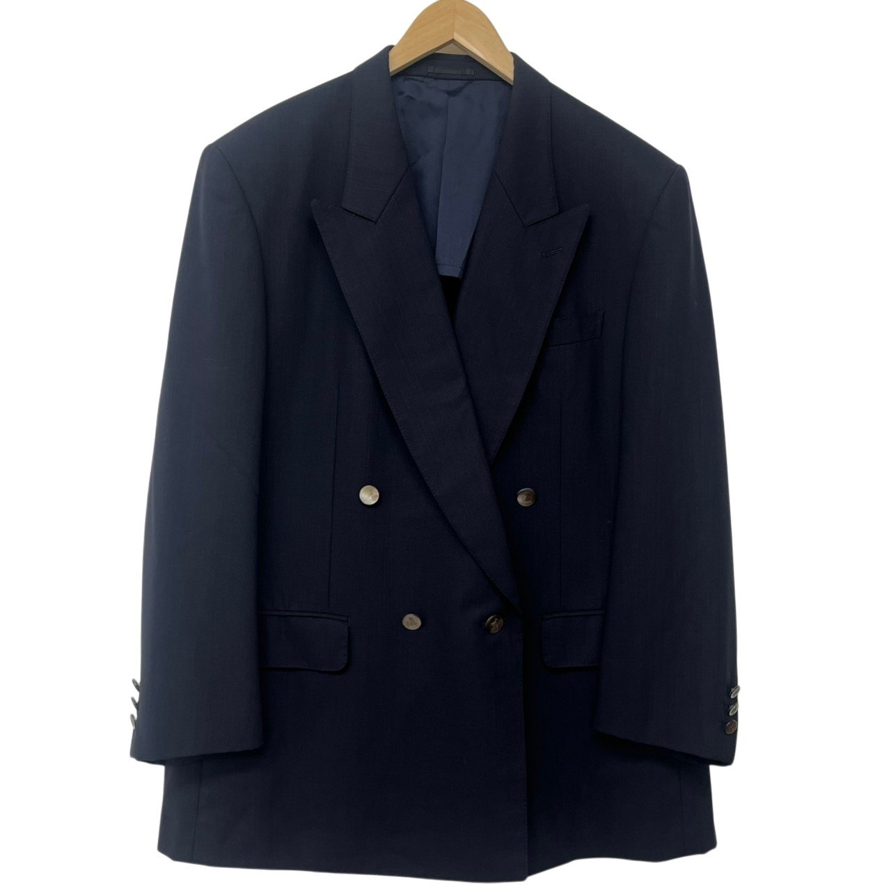 Rakuten - LANVIN PARIS/ランバン/ダブルブレスト/ネイビーブレザー/ロゴボタン/メンズ/サイズ50/RS0806
