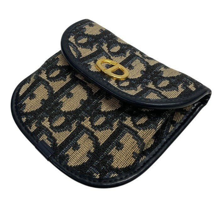 Rakuten - Christian Dior/クリスチャンディオール/トロッター/CDロゴ金具/コインケース/小銭入れ/ブラック/レディース/FE0164