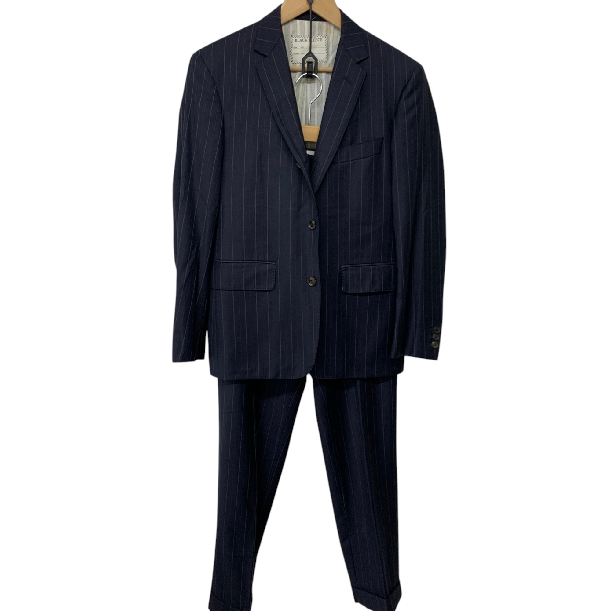 BROOKS BROTHERS/ブルックスブラザーズ/BLACK FREECE/ストライプ/セットアップ/サイズ約S/メンズ/RS0890
