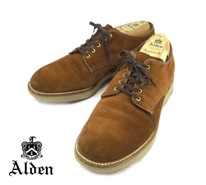 Rakuten - Alden/オールデン/スウェードシューズ/49083/スナッフスウェード ミリタリーラスト/ブラウン/サイズ8 1/2D/メンズ/RM1739