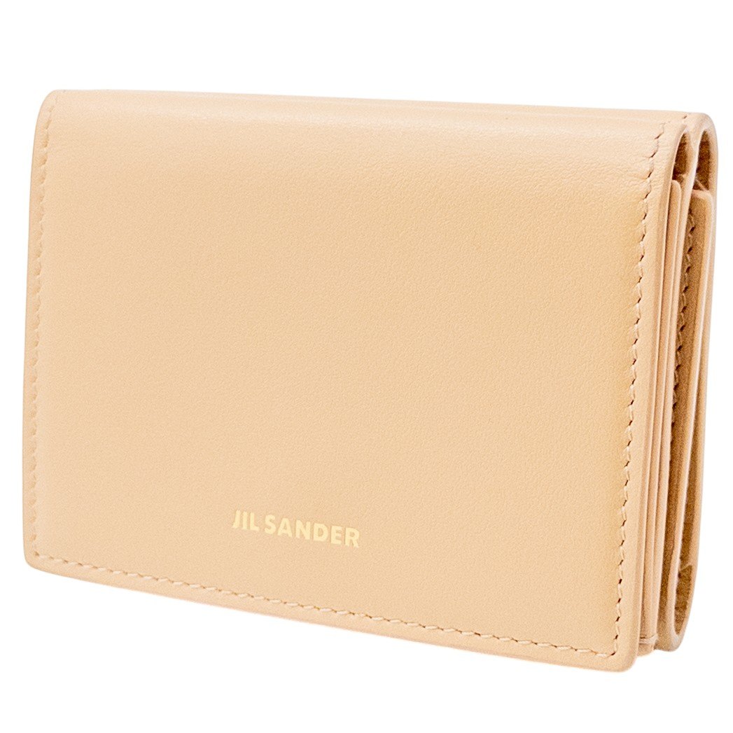 C, G, K - ジルサンダー/JIL SANDER/三つ折り財布/カーフレザー/TINY WALLET/J07UI0011/ベージュ/レディース/RS0934