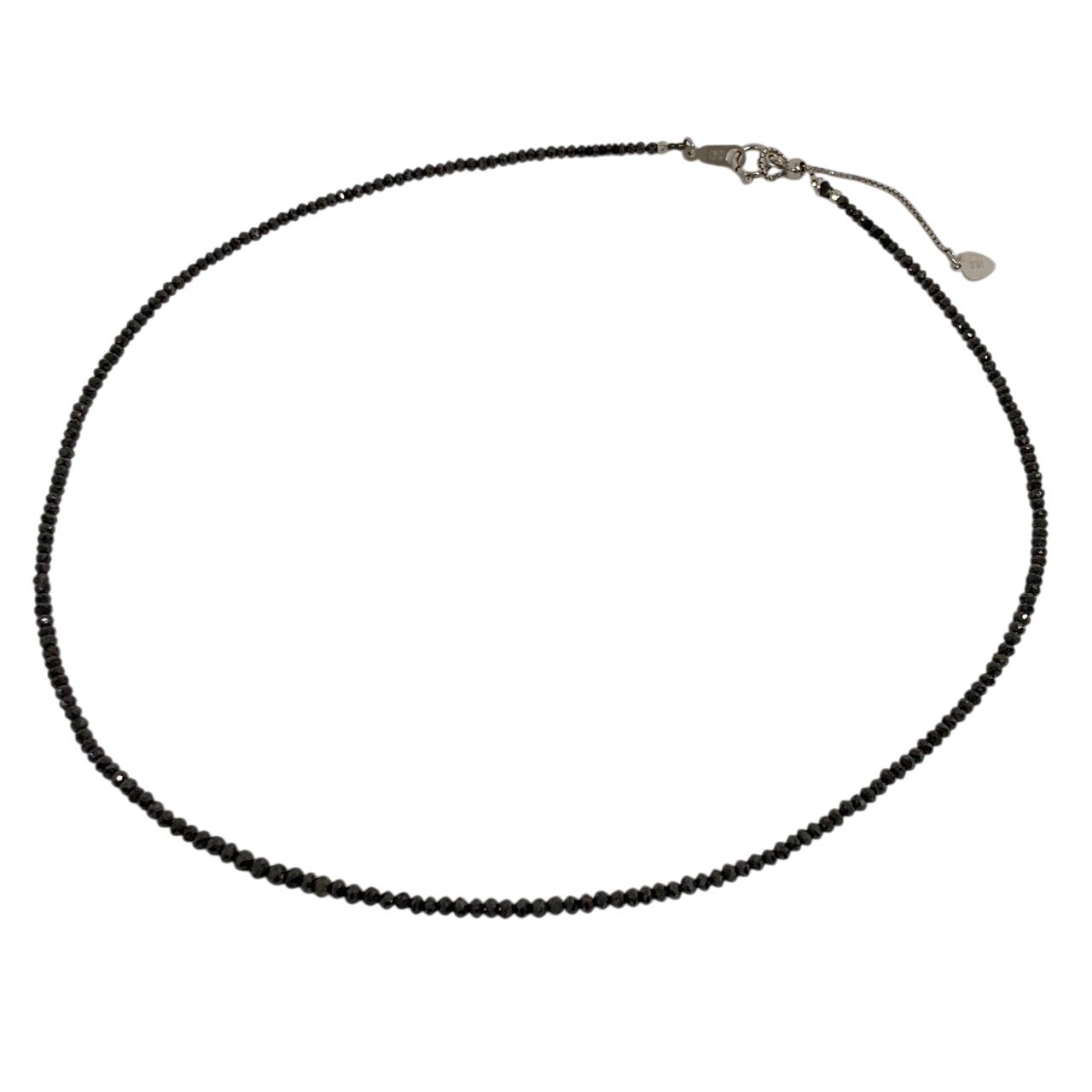 Rakuten - K18WG/ブラックダイヤ/15.02ct/ネックレス/チョーカー/アジャスター付/ホワイトゴールド/レディース/RS0937