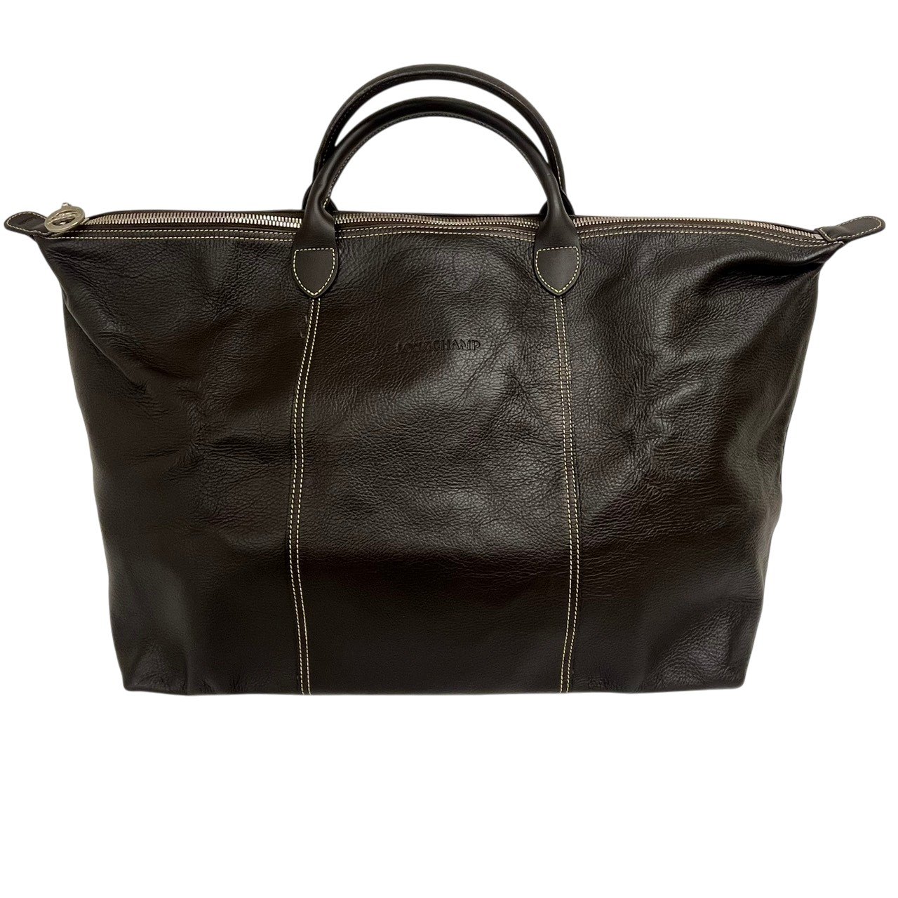 Boston Bags - 美品/LONGCHAMP/ロンシャン/レザー/ハンドバッグ/ブラウン/RS0980