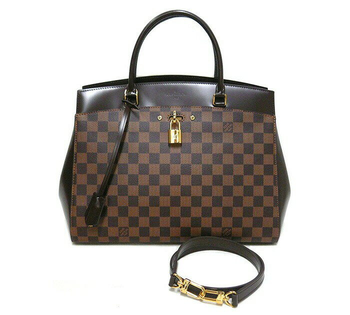Rakuten - LOUIS VUITTON ルイヴィトン/ダミエ エベヌ リヴォリMM/2WAY ハンドバッグ トートバッグ/ショルダーバッグ/PVC×レザー/N41150/ブラウン/ON5783