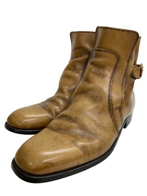 leather boots/レザーブーツ/ショートブーツ/黄土色/サイズ不明/メンズ/FG0091