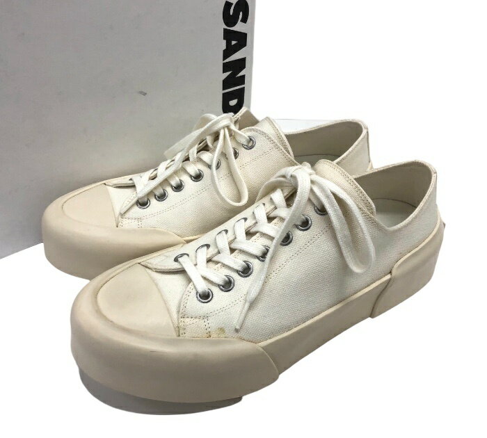 Other - ほぼ未使用/JIL SANDER ジルサンダー/レースアップシューズ/J16WS0013/スニーカー/ホワイト アイボリー サイズ36 レディース/箱付き 保存袋付き/FB3650