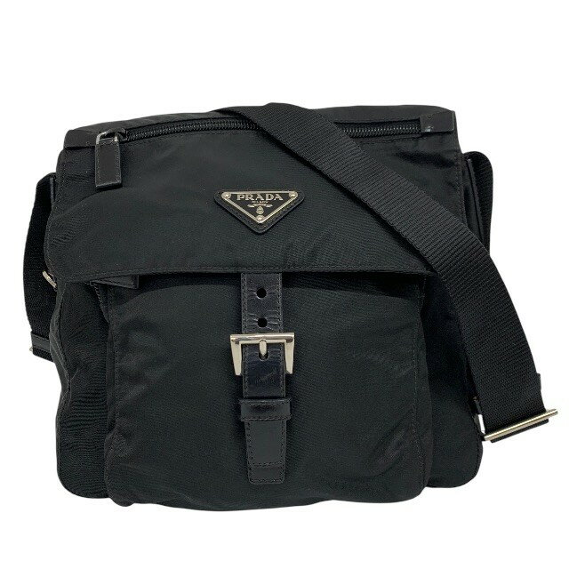 Rakuten - PRADA/プラダ/ショルダーバッグ 三角プレート ナイロン ブラック BT8994/RS1136