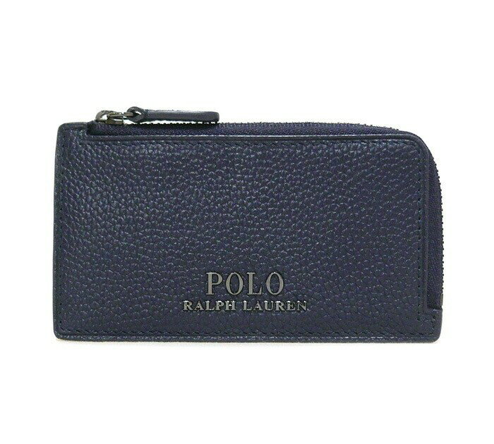 Rakuten - 極美品/ほぼ未使用/POLO RALPH LAUREN/ポロラルフローレン/メタルロゴ/フラグメントケース/コインケース/レザー/ネイビー/紺/箱あり/FB3611