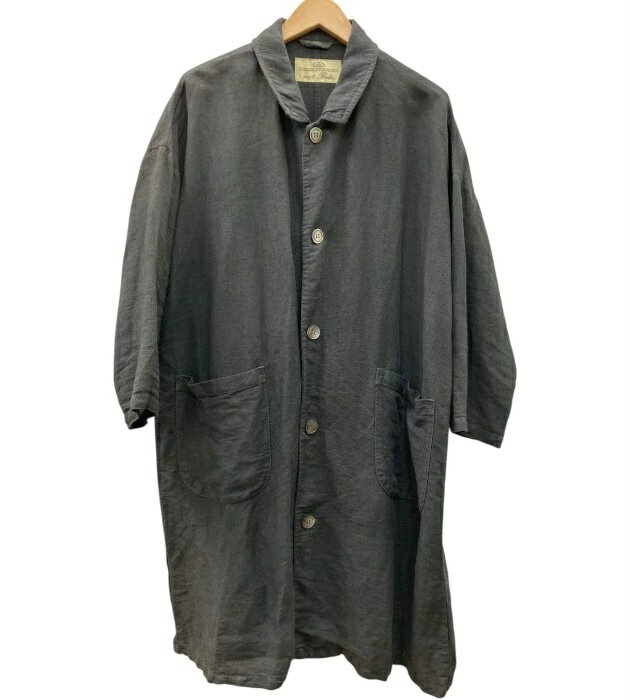 Rakuten - nest Robe ネストローブ/リネンロングジャケット/コート/サイズ42 ブラック 黒/メンズ/FB3897