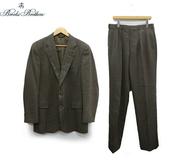 Rakuten - Brooks Brothers ブルックスブラザーズ/ウール 2B スーツ セットアップ/ブラウン系 A8 日本製/センターベント/メンズ/FF1409