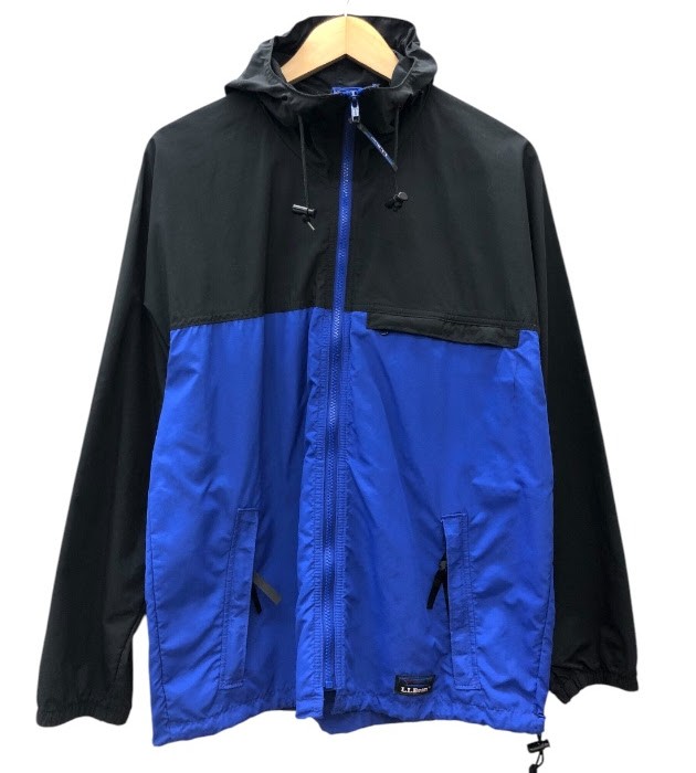 Rakuten - L.L.Bean エルエルビーン/USA製ナイロンジャケット/サイズS/ブラック×ブルー 黒×青/メンズ/FB3625