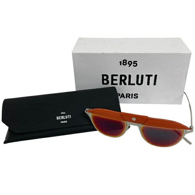 Rakuten - 極美品/BERLUTI/ベルルッティ/サングラス/レザー/ケース付き/メンズ/RS1330