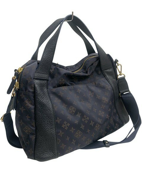 Rakuten - 美品/russet/ラシット/ナイロン×レザー/2WAYバッグ/ショルダーバッグ/ネイビー/レディース/FG0134