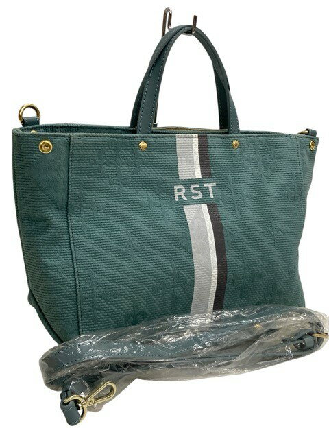 Rakuten - 美品/russet/ラシット/RST SHOPPER/CE-1100/2WAYバッグ/ジャガード/グリーン/レディース/FG0145