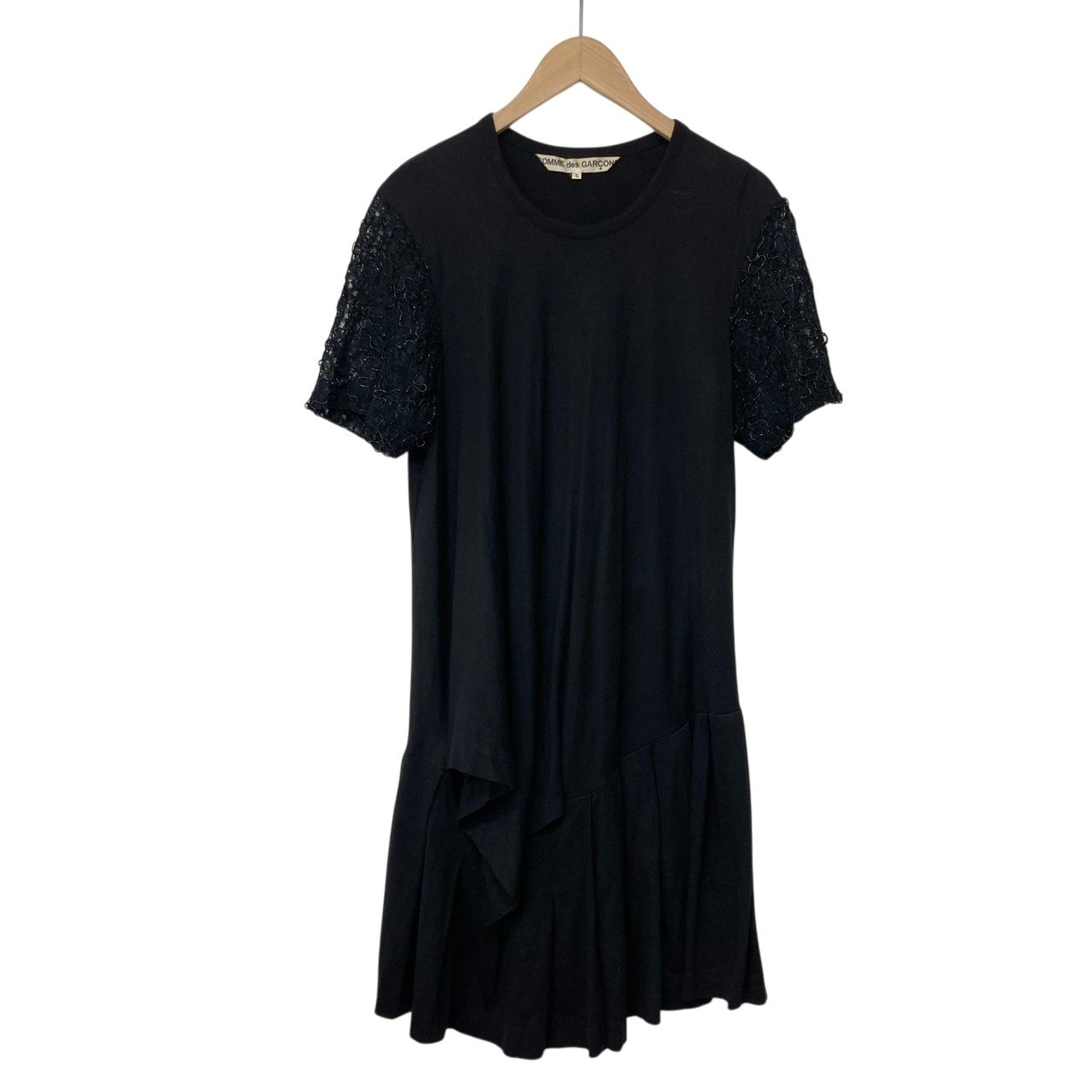 Rakuten - COMME des GARCONS/コムデギャルソン/90S/半袖/レース/変形ワンピース/サイズS/ブラック/レディース/RS1399