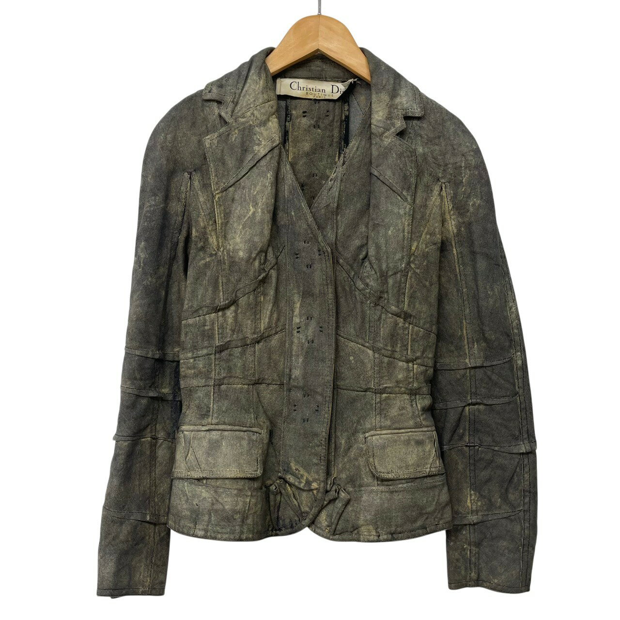 Rakuten - Christian Dior/ディオール/06AW/ジョンガリアーノ/コーティング加工/デニムジャケット/サイズ36/レディース/6H12022050/RS1447