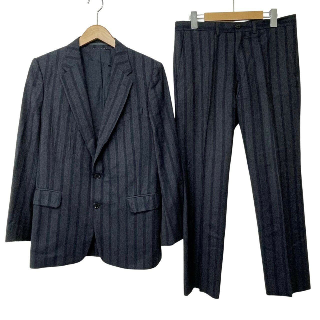 Rakuten - DRIES VAN NOTEN/ドリスバンノッテン/ストライプ/ウール/スーツ/セットアップ/サイズ46/RS1433