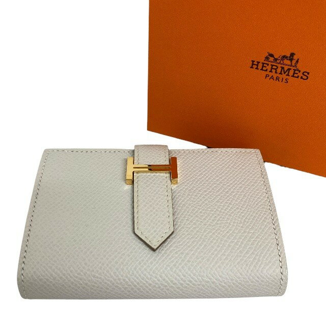 Rakuten - 美品/HERMES/エルメス/ベアンミニ/カードケース/コインケース/エプソン/レザー/W刻印/ホワイト/RS1458