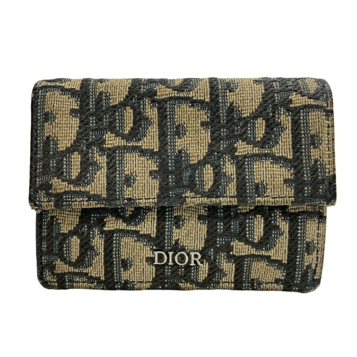 Dior/ディオール/トロッター/オブリーク/3つ折り財布/ウォレット/総柄/ブラウン/レディース/FB4457