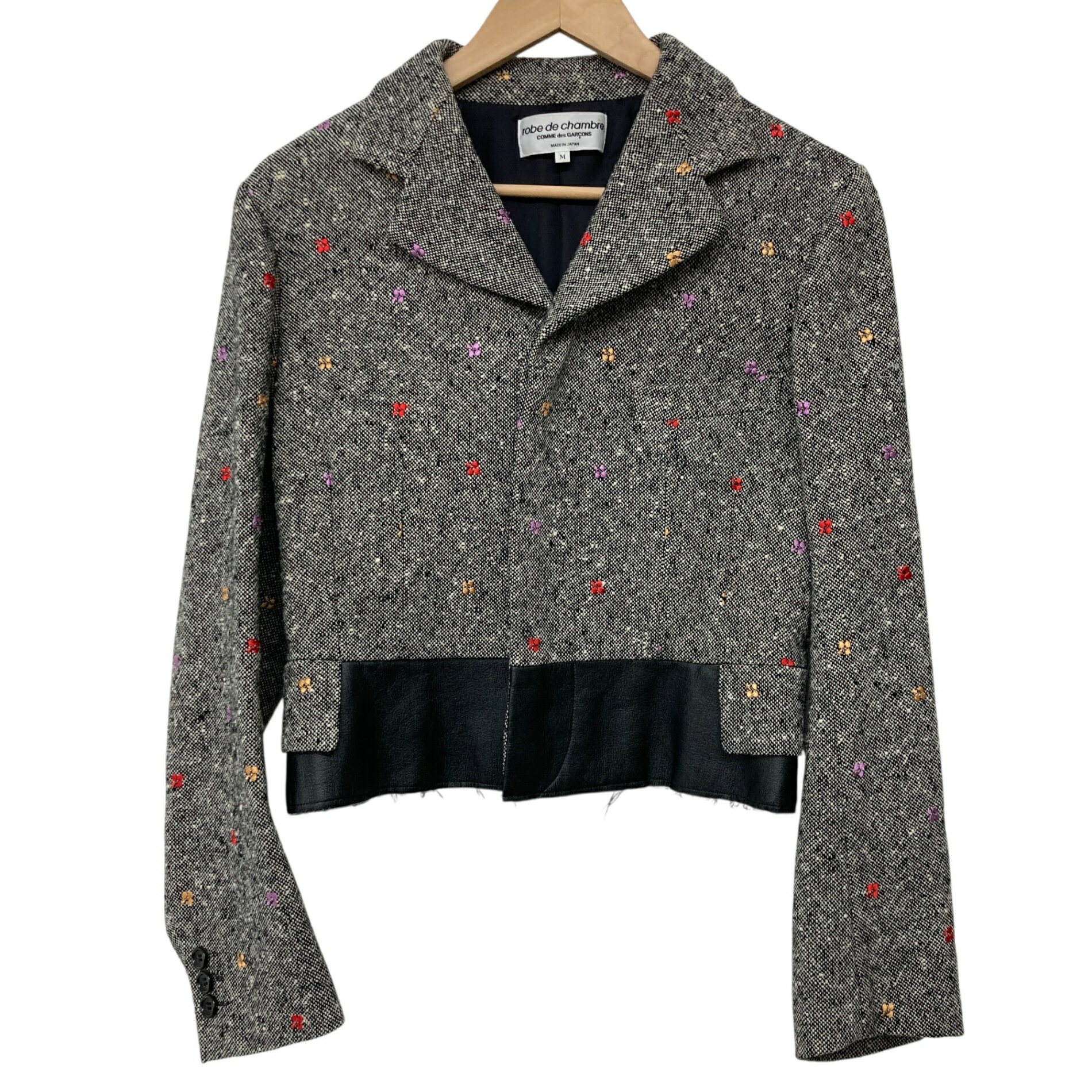 Rakuten - robe de chambre COMME des GARCONS/ギャルソン/ツイードショートジャケット/刺繍/AD2001/サイズM/レディース/RS1538