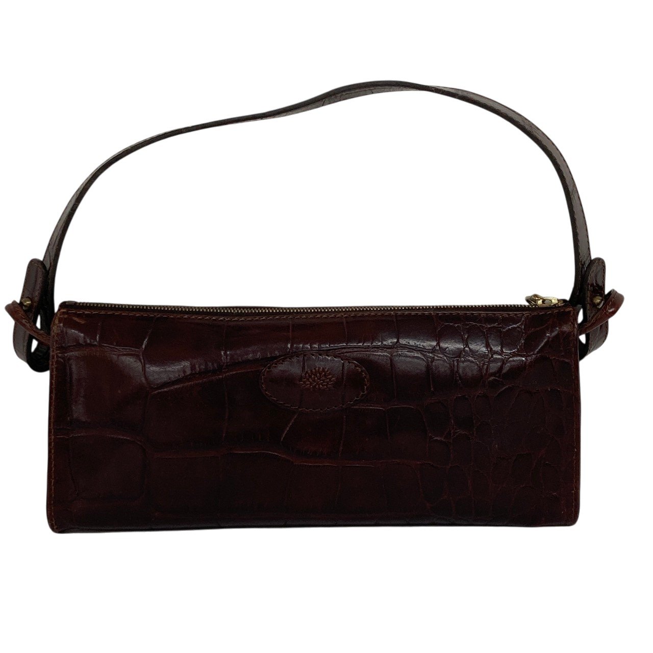 Rakuten - Mulberry/マルベリー/クロコ型押し/レザー/ハンドバッグ/ワンショルダーバッグ/ブラウン系/レディース/RS1638