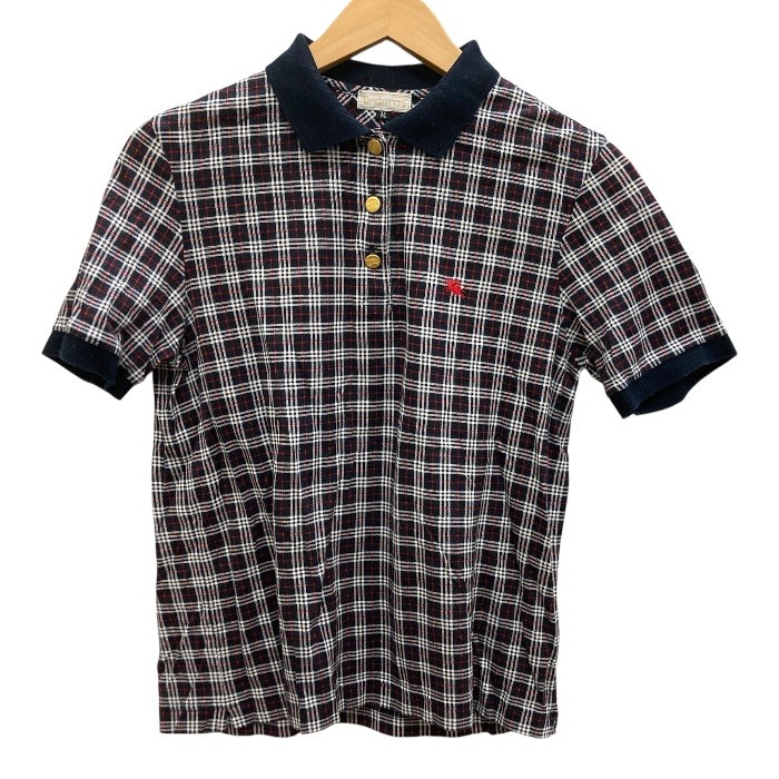 商品名 BURBERRYS バーバリー/半袖ポロシャツ/サイズM/チェック/ネイビー赤/レディース/FB4639 管理番号 PDL1R3Q95V2C コンディション・サイズなど この商品の参考ランクは　中古AB N 使用されていない未使用・新古品になります。 S 数回程度の使用品で、ほとんど使用感を感じない美品です。 SA 使用感があまりなく、全体的に綺麗な状態のお品です。 A 使用感は少しありますが、程度良好のお品です。 AB 多少使用感はありますが、通常の中古品の範囲内です。 B 使用感のあるお品ですが、通常の使用には差し支えありません。 C 少し難ありのお品です。場合によってはお直しが必要です。 ジャンク 難ありのお品です。お直しの必要があります。 【コンディション】 少々毛玉・毛羽立ちがあり、多少の使用感はありますが、大きなダメージはございません。 【サイズ】：M 【素材】：綿 【色】：ネイビー、赤 【着丈】　約 56.5cm 【総丈】　約 cm 【肩幅】　約 38cm 【裄丈】　約 cm 【身幅】　約 45.3cm 【袖丈】　約 22cm サイズ違いによる返品・交換は致しかねます。 取扱い店舗 エコライフ 岡場店 TEL　078-982-8803 特定商取引法・問い合わせ等 会社名 株式会社エコスモ 運営統括責任者 尾山　亮 古物商許可証 大阪府公安委員会　第621130140227号 住所 兵庫県神戸市北区藤原台中町1－4－1 ステップガーデンA棟1階 電話番号 078-982-8803 メールアドレス eco_eco_eco_life@yahoo.co.jp カテゴリ：衣料品, レディース, トップス