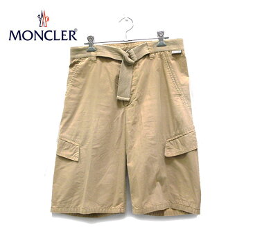 【MONCLER】モンクレール トラック カーゴ　ショートパンツ ベージュ サイズ44【中古】