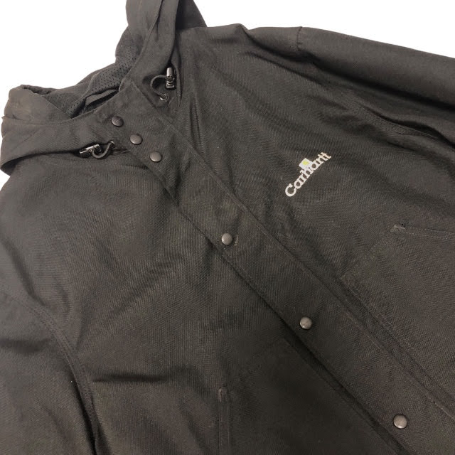 【Carhartt】カーハート エクストリームスコート C50 サイズLarge アメリカ製 ブラック 男性用 メンズ アウター RA6964【中古】