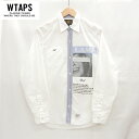 【WTAPS】FURRIES 09S/S FURRIES L/S SHIRT ダブルタップス 長袖シャツ L/Sシャツ ロングスリーブシャツ サイズS ホワイト 白 日本製 【中古】