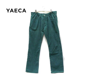 【YAECA】ヤエカ　コーデュロイパンツ　グリーン　サイズ3　05623 【中古】
