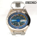 【SEIKO】 セイコー アルバ AKA メンズ 腕時計 ステンレス シルバー クオーツ デイデイト 文字盤ブルー 電池交換済 【中古】