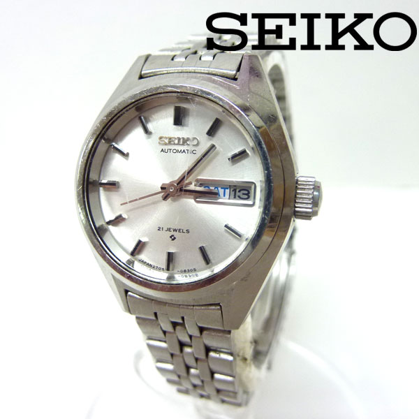 【SEIKO】セイコー 2706-0290 レディース 21石自動巻 SS 文字盤白 カレンダー 曜日 オートマチック アンティーク デイデイト 腕時計【中古】のサムネイル