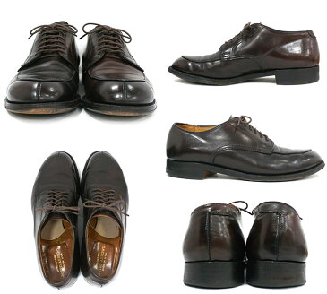 【ALDEN×UNITED ARROWS】オールデン×ユナイテッドアローズ #5432 Vチップコードバン モディファイドラスト バーガンディ サイズ6 1/2D ドレスシューズ 紳士靴 メンズ RC2368【中古】
