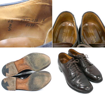 【ALDEN×UNITED ARROWS】オールデン×ユナイテッドアローズ #5432 Vチップコードバン モディファイドラスト バーガンディ サイズ6 1/2D ドレスシューズ 紳士靴 メンズ RC2368【中古】