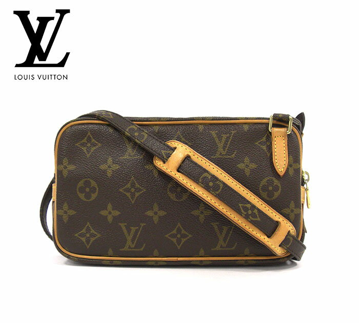 【LOUIS VUITTON】ルイヴィトンモノグラム ポシェット マルリー バンドリエール M51828 斜め掛け ショルダーバッグ クロスボディ レディース 女性用 RM1790 【中古】