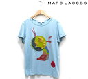 【MARC JACOBS×Julie Verhoeven】マークジェイコブス ジュリーヴァーホーヴェン コラボ Tシャツ XS レディース 半袖 水色 トップス 限定 RC1878【中古】