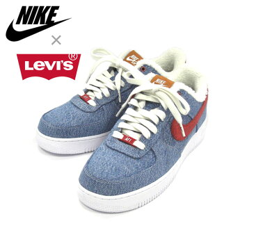 【NIKE BY YOU×Levi's】ナイキ×リーバイス スニーカー AIR FORCE 1 LOW CI5766-994 サイズ 28.0 デニム×ボア シューズ 希少カスタム限定モデル RM1651 【中古】