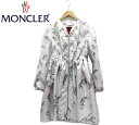 【MONCLER GAMME ROUGE】モンクレール ガムルージュ スズラン柄 ライトコート サイズ1 約S ピンク レディース 女性用 イタリア製 RC1147【中古】