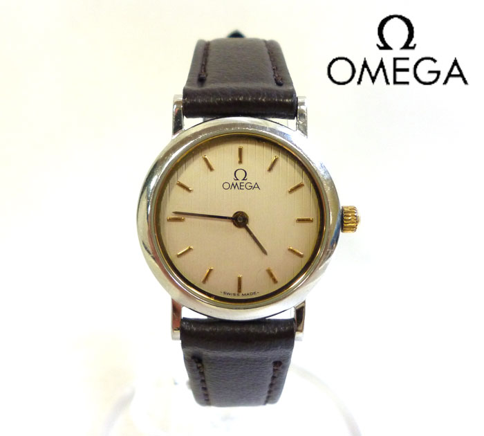 【OMEGA】オメガ DeVille レディースウォッチ クォーツ 腕時計 ヴィンテージ RM0176【中古】
