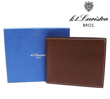 【K.T.Lewiston】 K.T.ルイストン UNITED ARROWS別注 二つ折り財布 カーフ ウォレット ブラウン KTW-022 【中古】【新品同様】