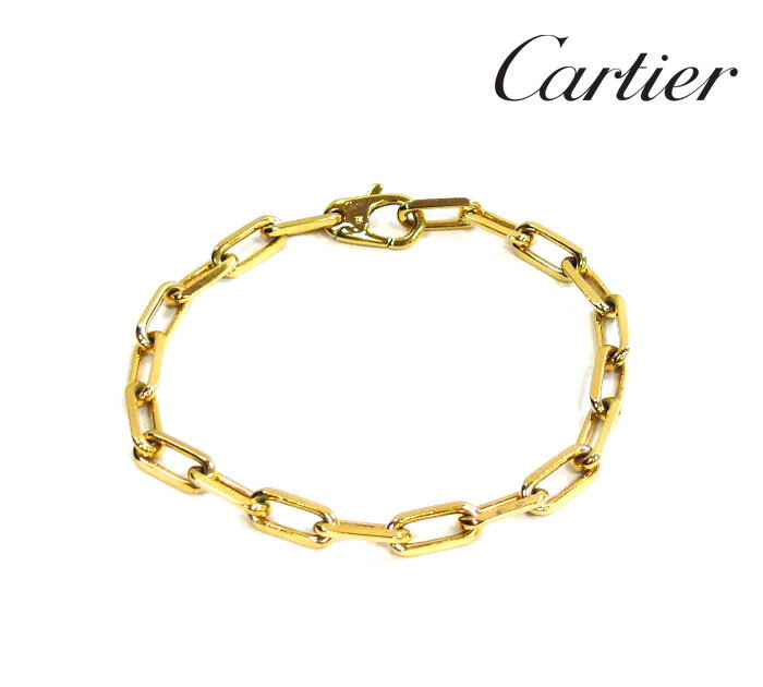 【Cartier】カルティエ サントス ドゥ カルティエ ブレスレット K18 750 イエローゴールド SANTOS DE CARTIER ジュエリー アクセサリー RM0851 【中古】