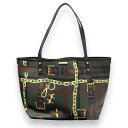 美品【DSQUARED2】ディースクエアード PVC レザートートバッグ 鞄 RC3722【中古】(4)