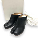【値下げしました】未使用【Maison Martin Margiela】メゾン マルタン マルジェラ レザー 足袋 サボ ミュール S38WY0009 ブラック サイズ37 シューズ 靴 レディース 革 タビ RA7101【新古品】(4)