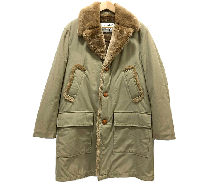 【South2 West8】サウストゥーウエストエイト 裏ボア くるみボタン ロングコート サイズM メンズ トップス アウター RA5626【中古】