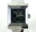 【GUCCI】グッチ Gフレーム ブラック文字盤 128.5 スクエア クォーツ 腕時計 レディース バングルウォッチ 電池交換済み RA6314【中古】(2)